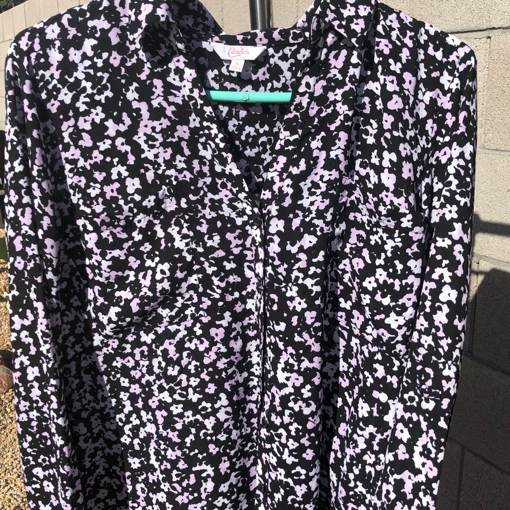 Long Sleeve Floral Blouse